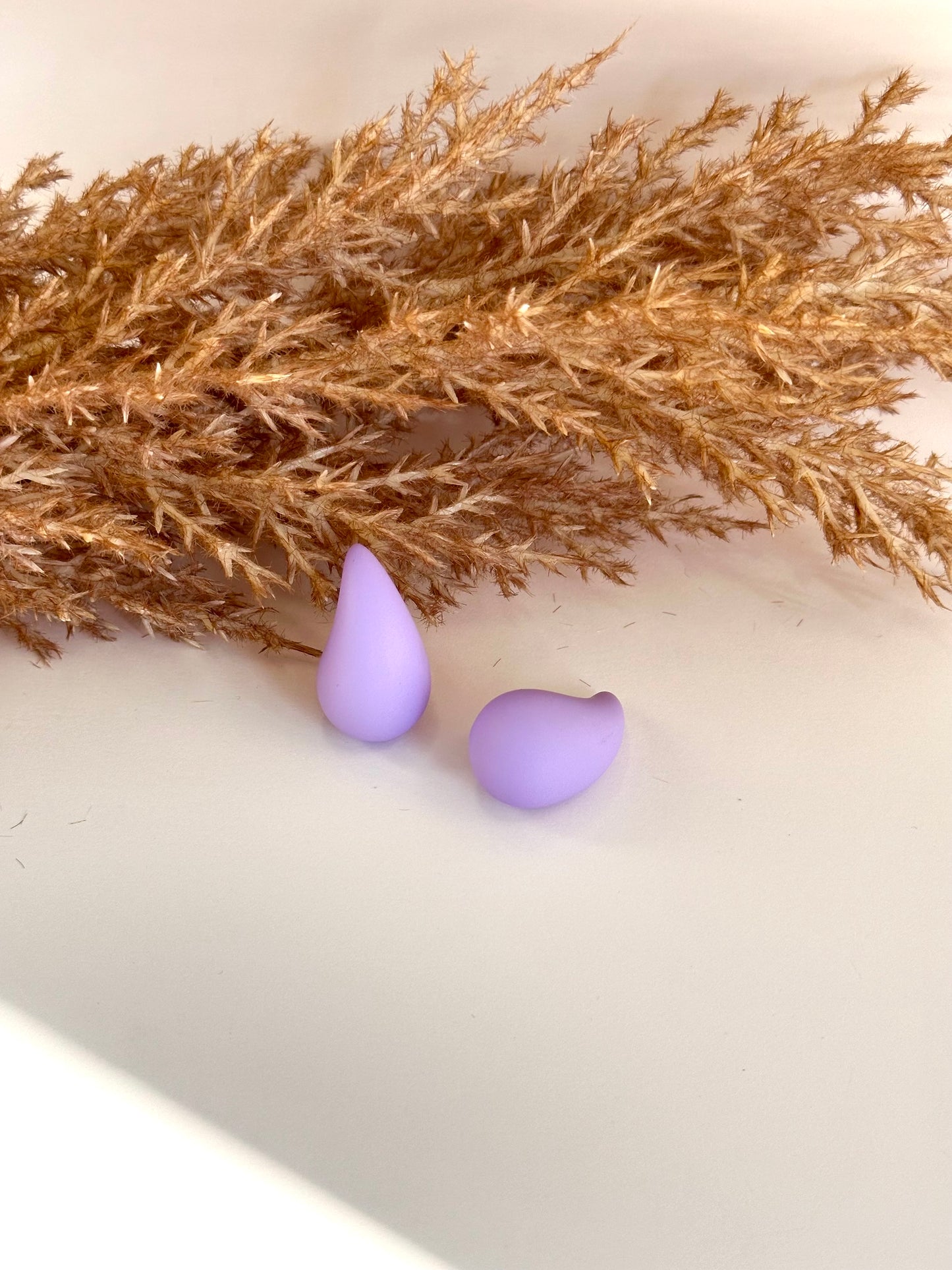 Purple Drop Earrings