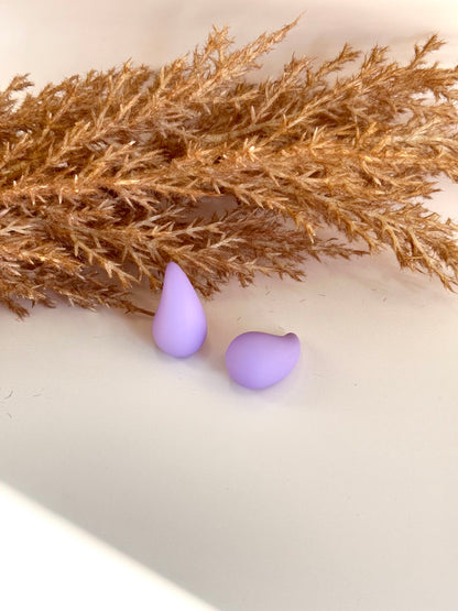 Purple Drop Earrings