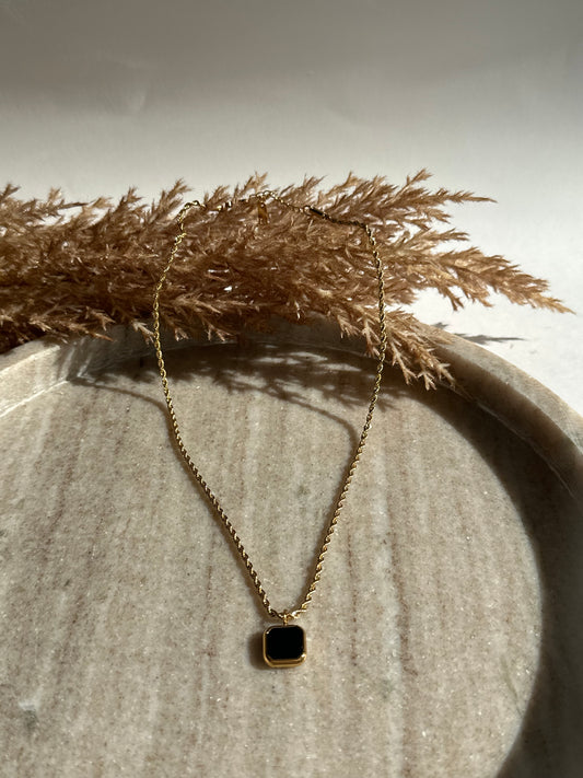 Twister Square Necklace
