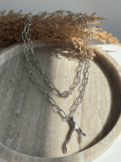 Silver Branch Necklace
