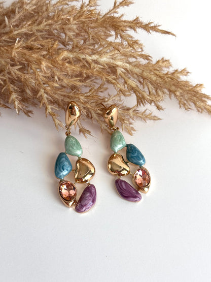 Colour Grape Earrings