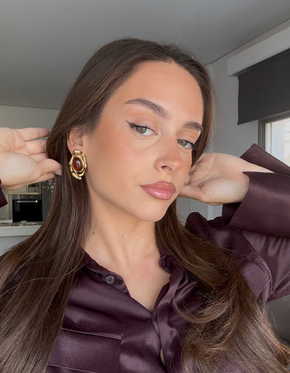 Fuego Marron Earrings