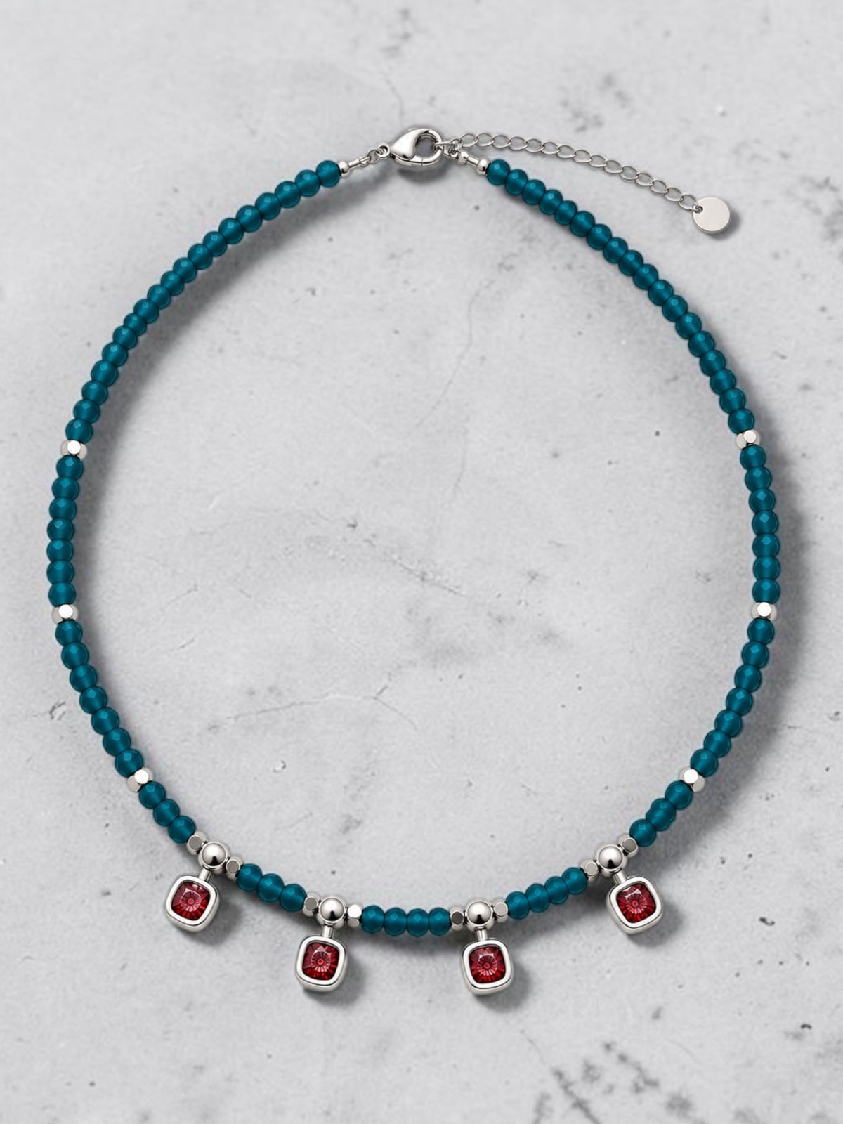 Silver Sunset Necklace