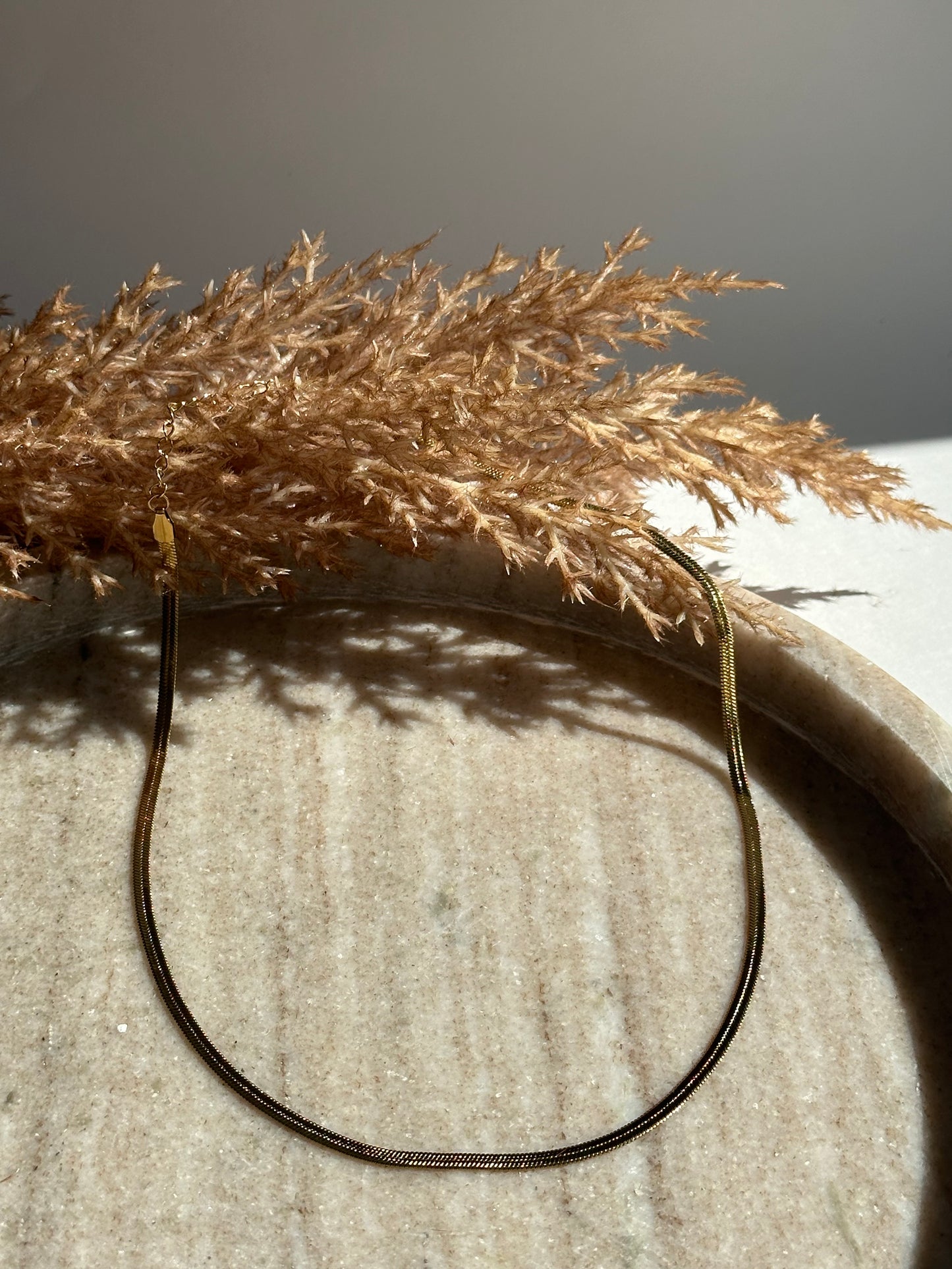 Snake Gold Necklace 0,3cm