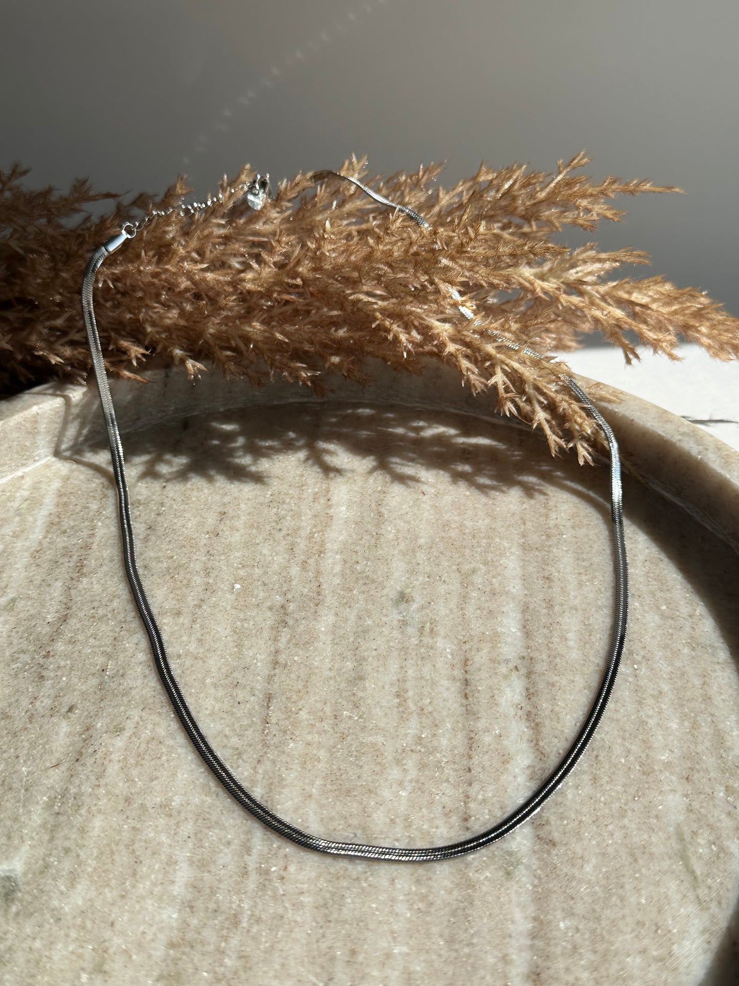 Snake Silver Necklace 0,3cm