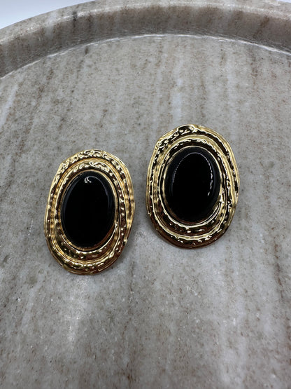 Alena Black Earrings