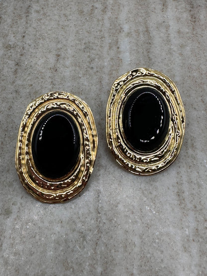 Alena Black Earrings