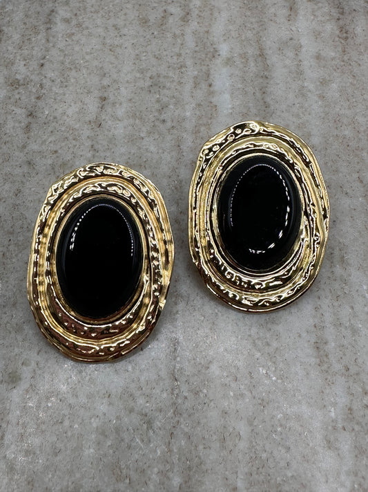Alena Black Earrings