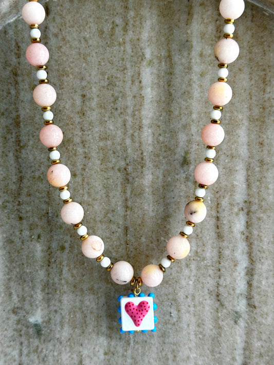 Pink Dot Necklace