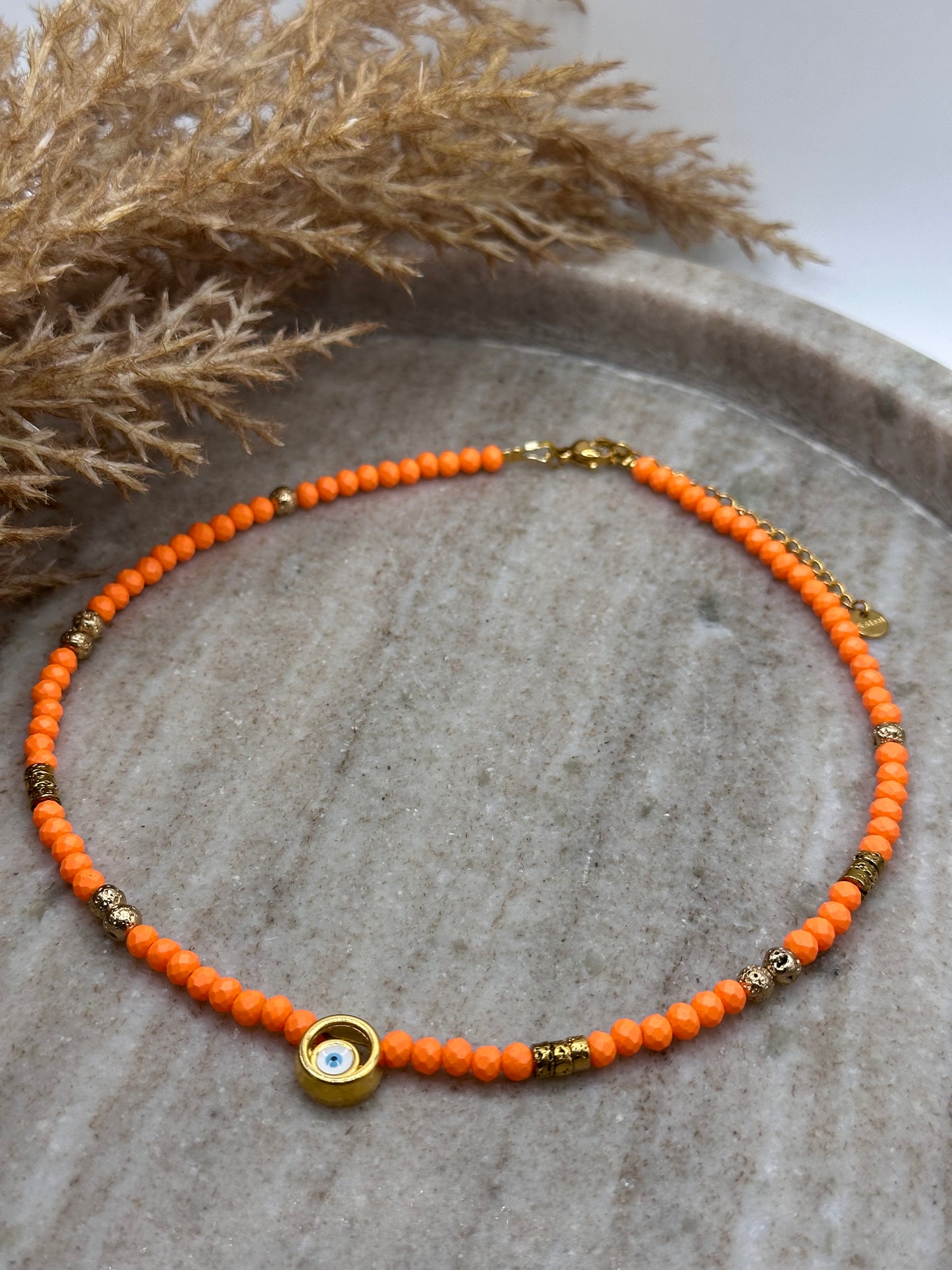 Amber Eye Necklace