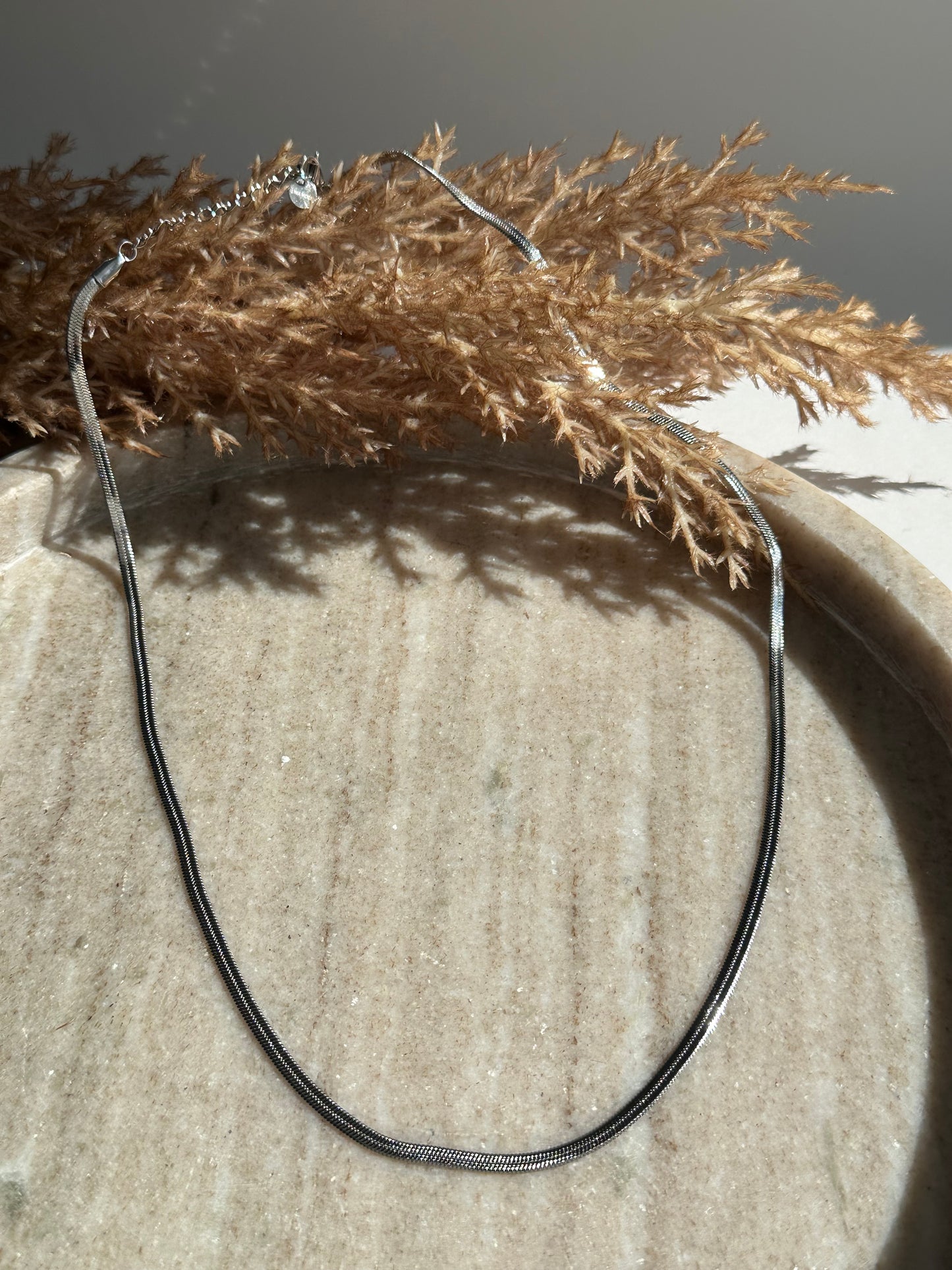 Snake Silver Necklace 0,3cm