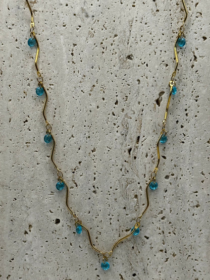 Blue Waves Necklace