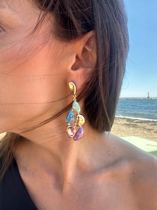 Colour Grape Earrings