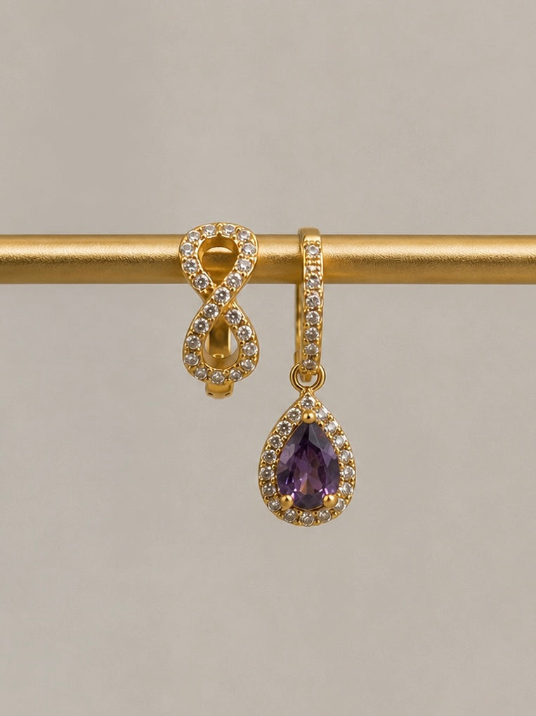 Forever Purple Set Earrings