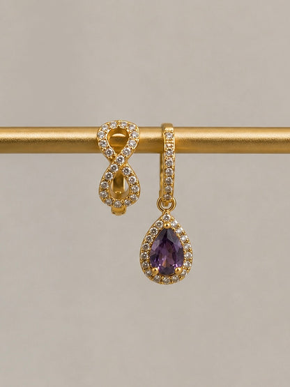 Forever Purple Set Earrings