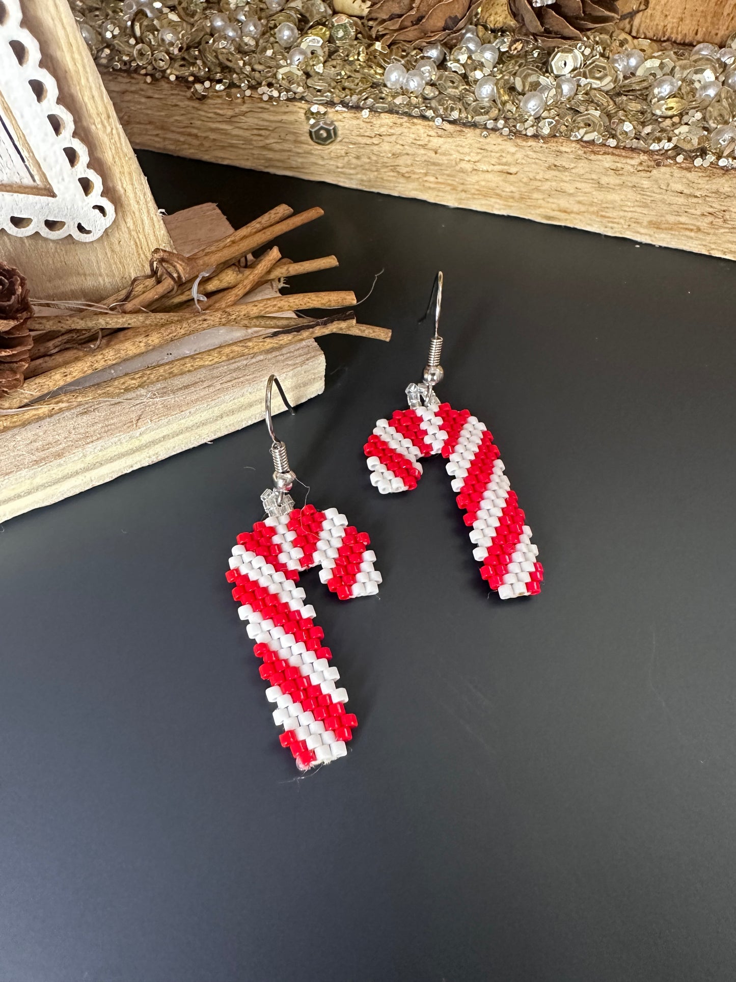 Christmas Lollipop Earrings