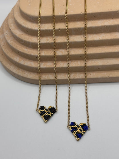 Miyuki Animal Print Heart