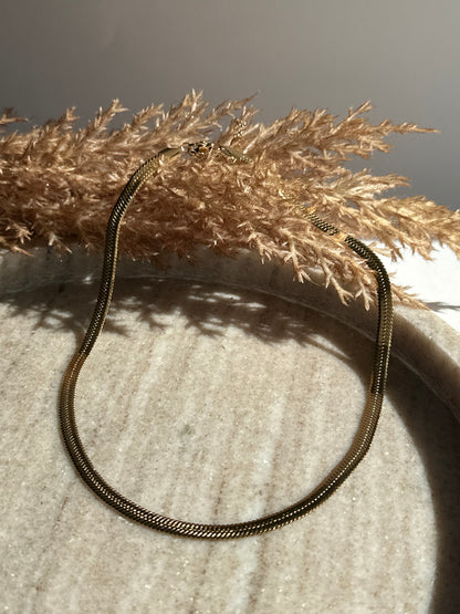 Snake Gold Necklace 0,5cm