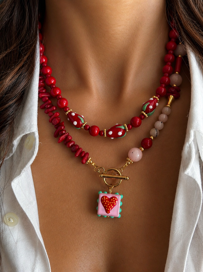Strawberry Kiss Necklace