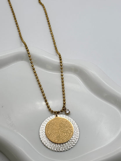 Radiant Disc Necklace