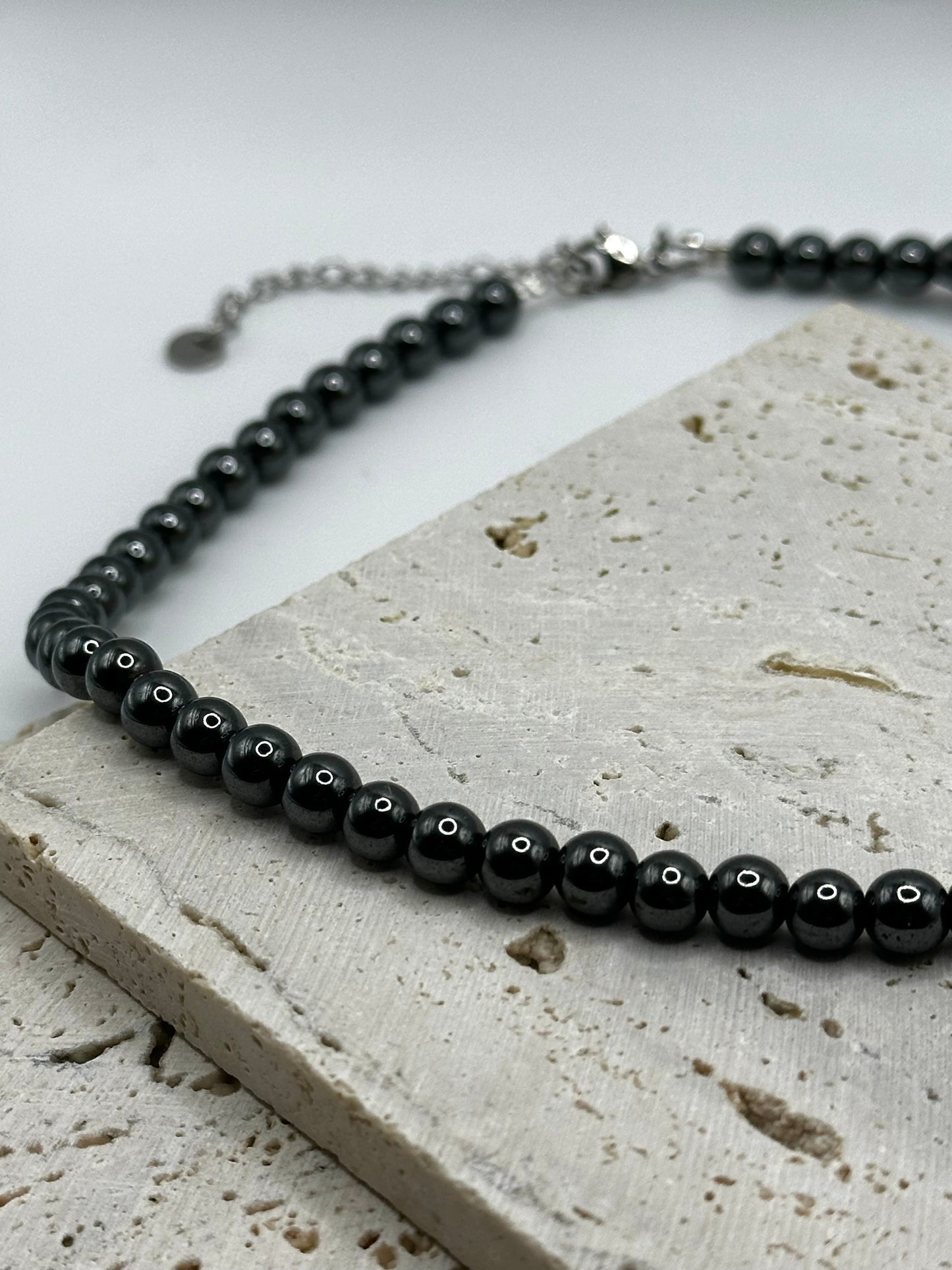Dark Grey Hematite Necklace
