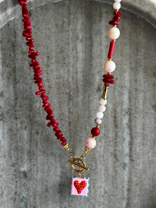 Loveable Red Necklace