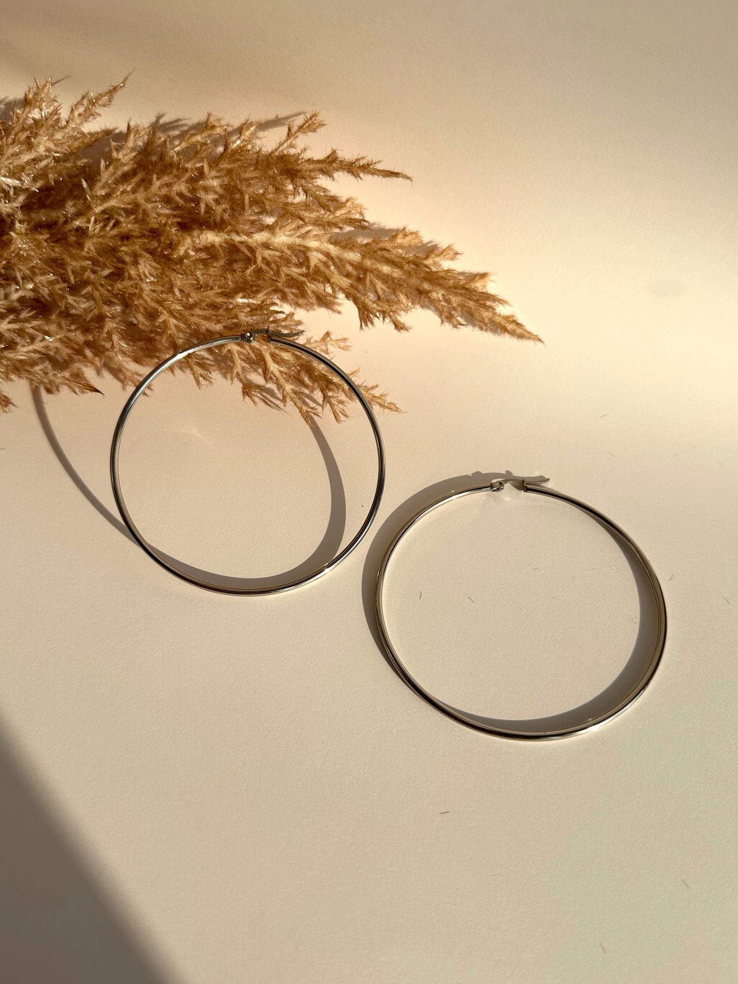 Silver Nancy Hoops
