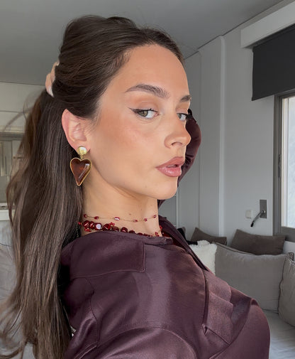 Amor Marron Earrings