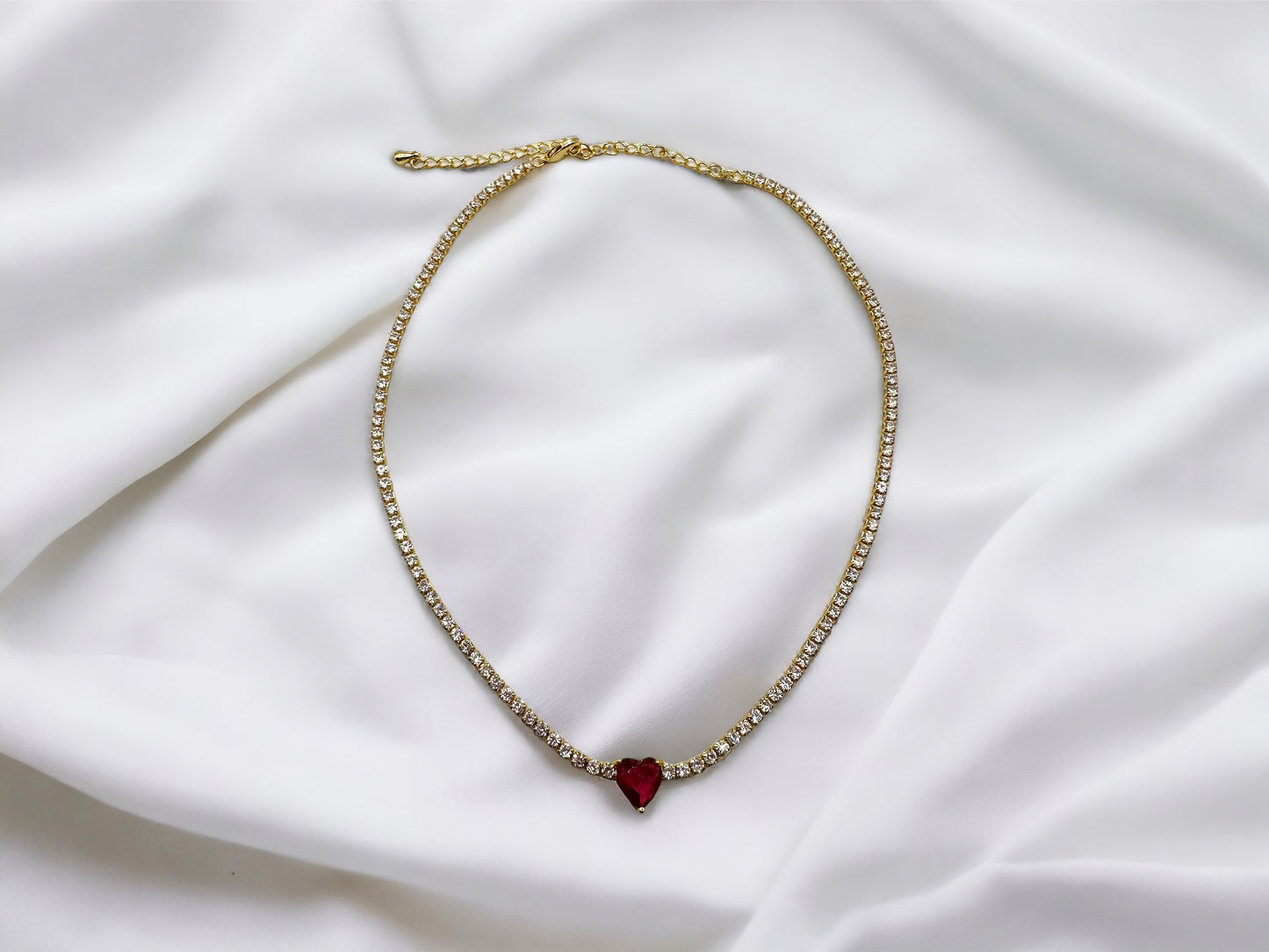 Scarlet Heart Necklace