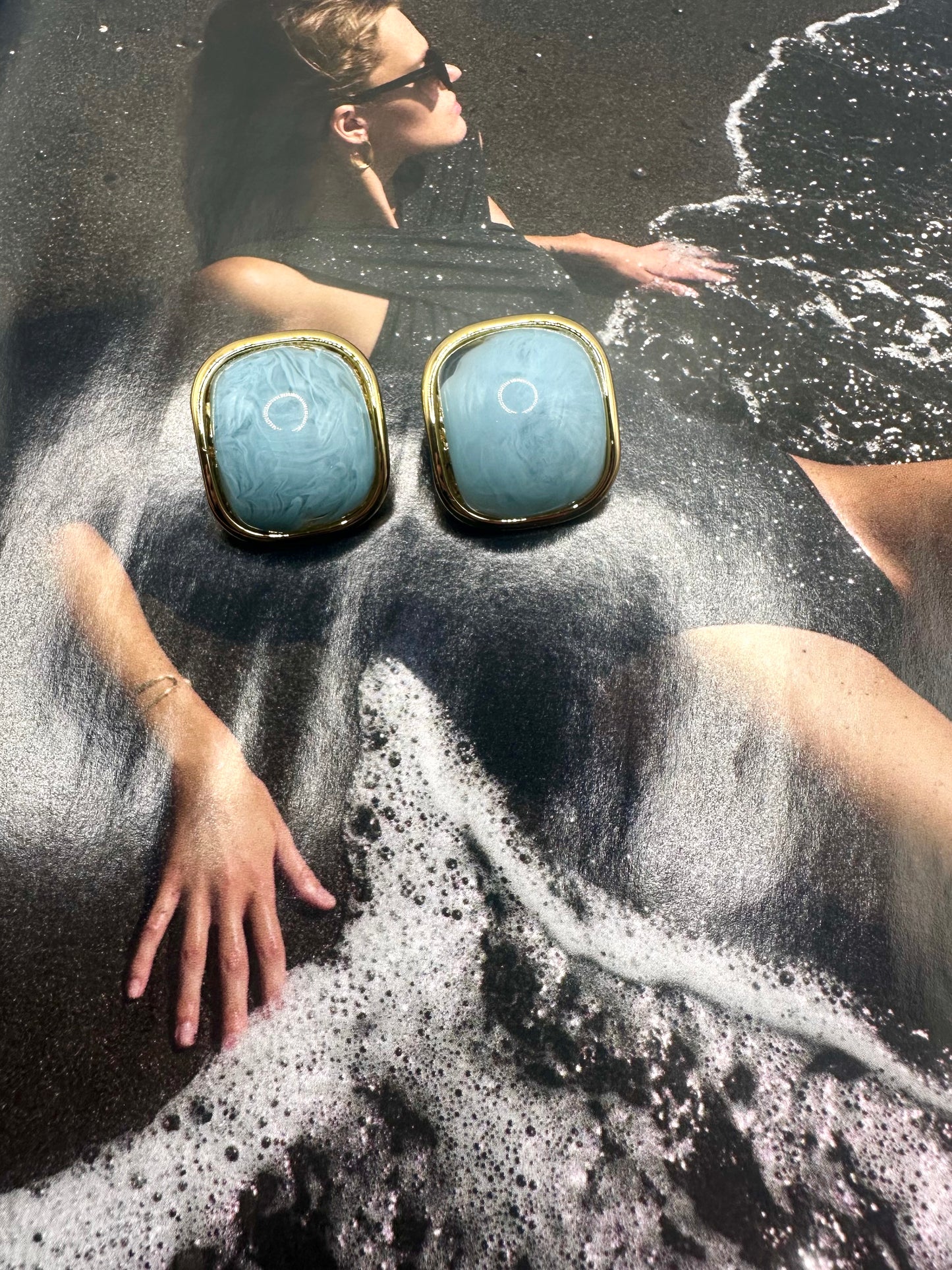 Baby Blue Candy Earrings