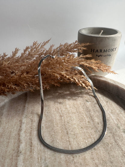 Snake Silver Necklace 0,5cm