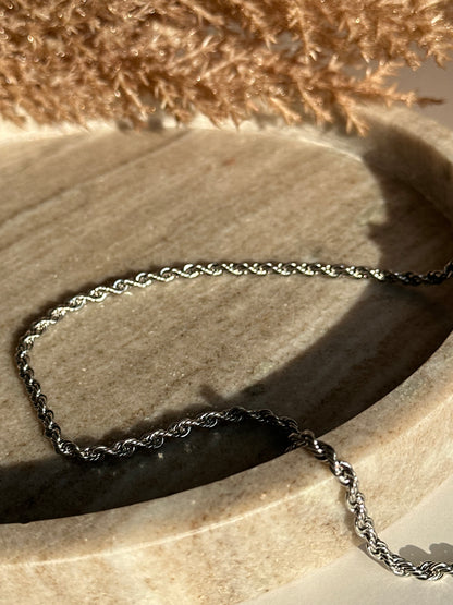 Twister Silver Chain