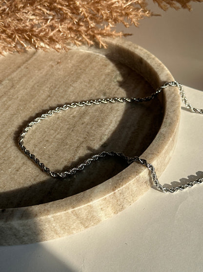 Twister Silver Chain
