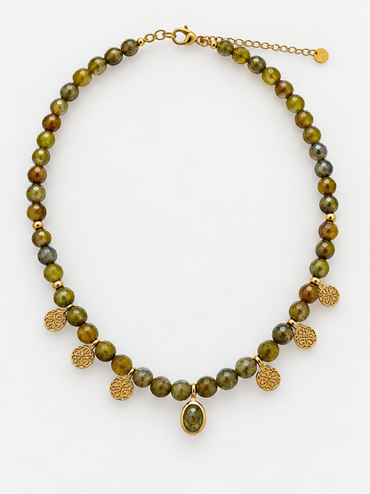 Oil Green Necklace