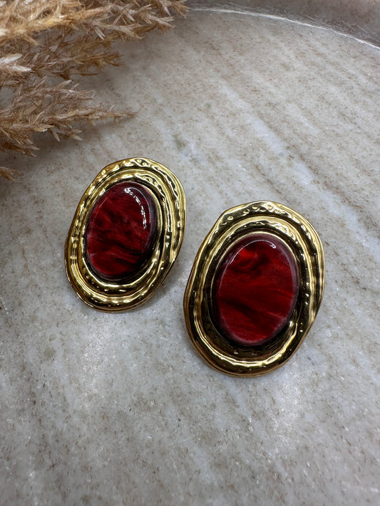 Alena Bordeaux Earrings