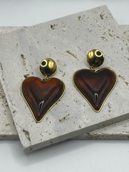 Amor Marron Earrings