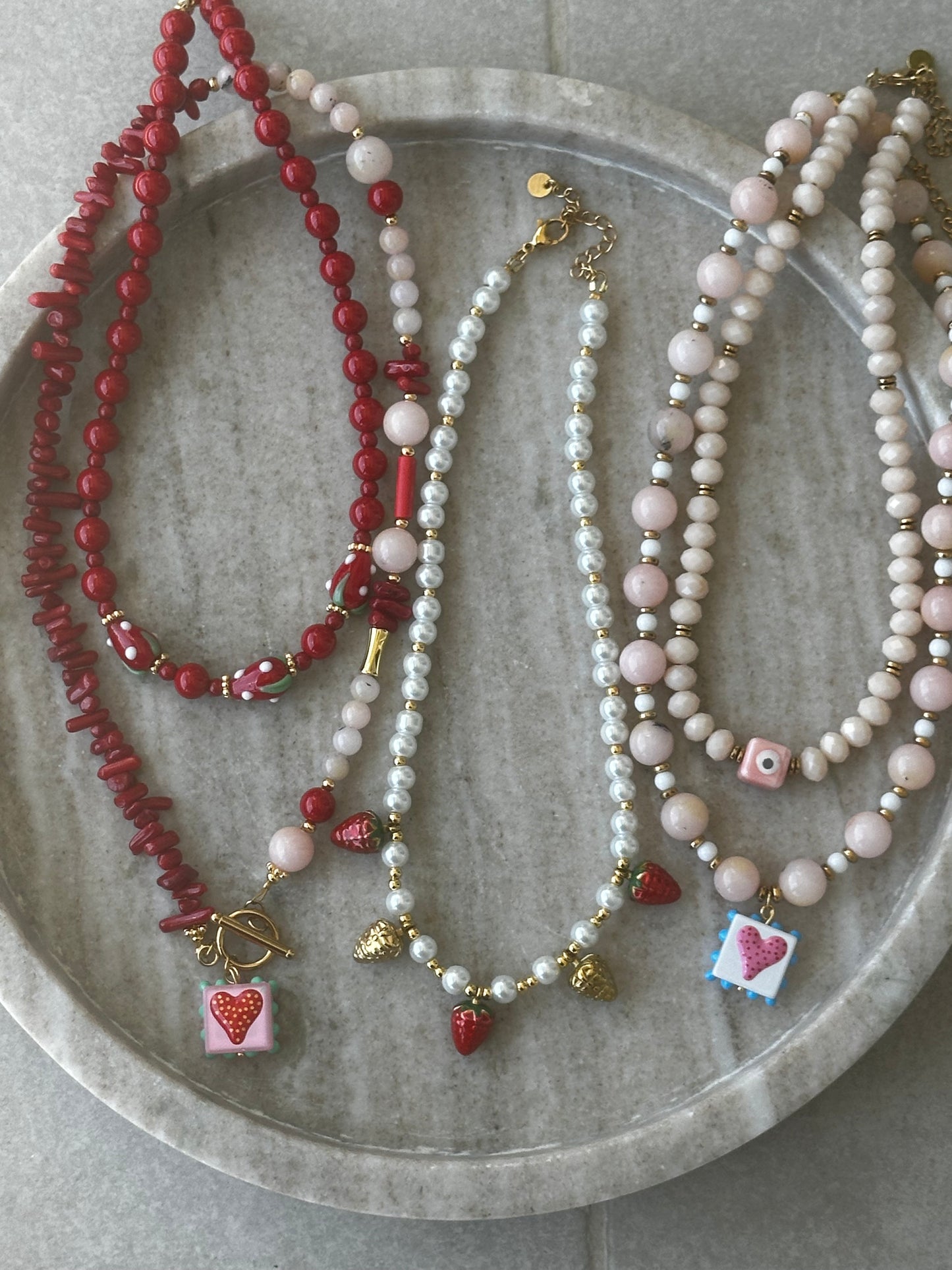 Pink Dot Necklace