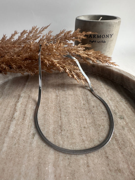 Snake Silver Necklace 0,5cm