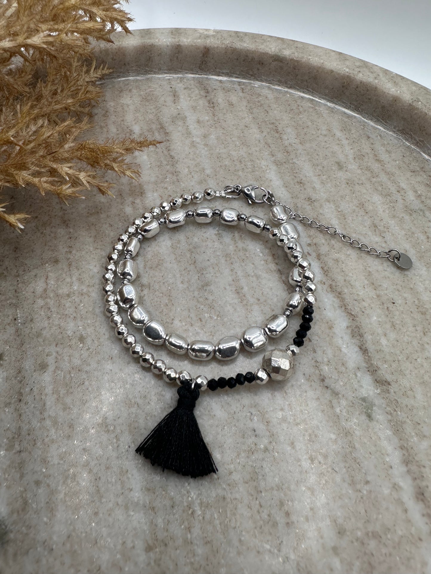Silver Double Shine Bracelet