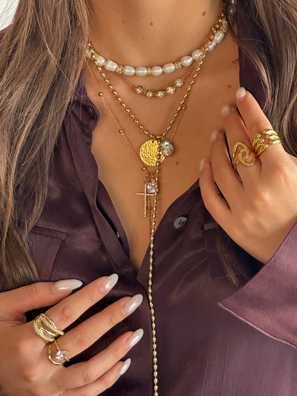 Crystal Cross Necklace