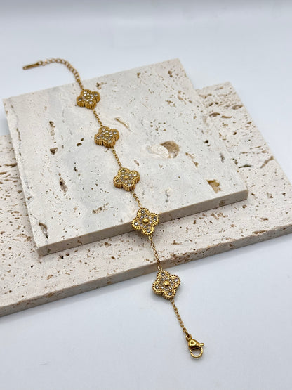 Golden Rosette Bracelet