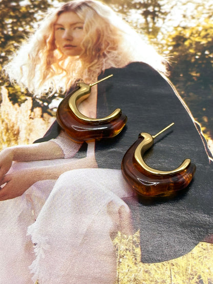 Golden Eclipse Earrings