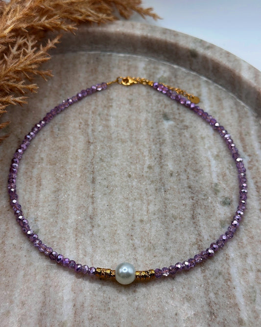 Purple Olivia Necklace