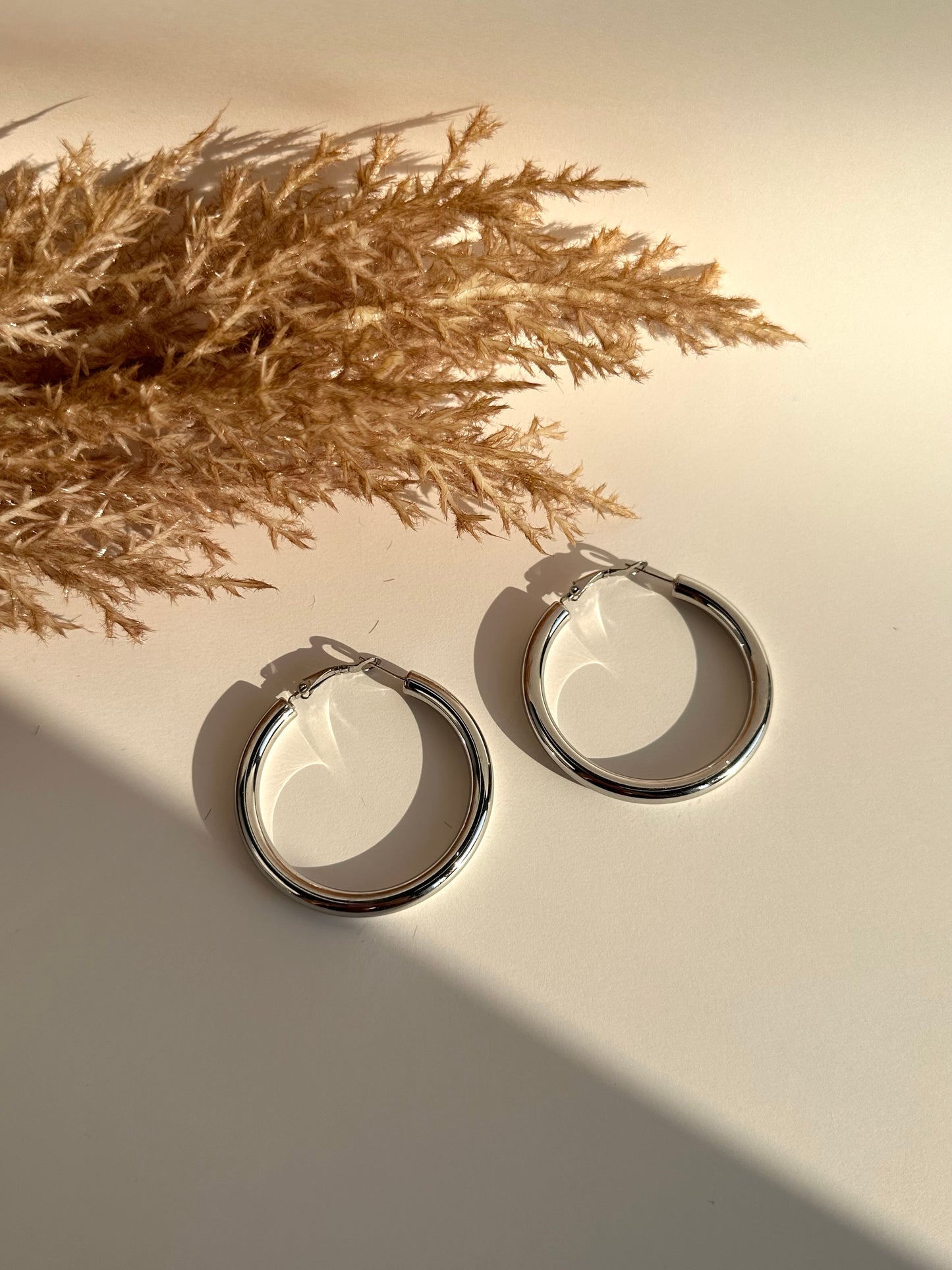 Silver Small Hoops
