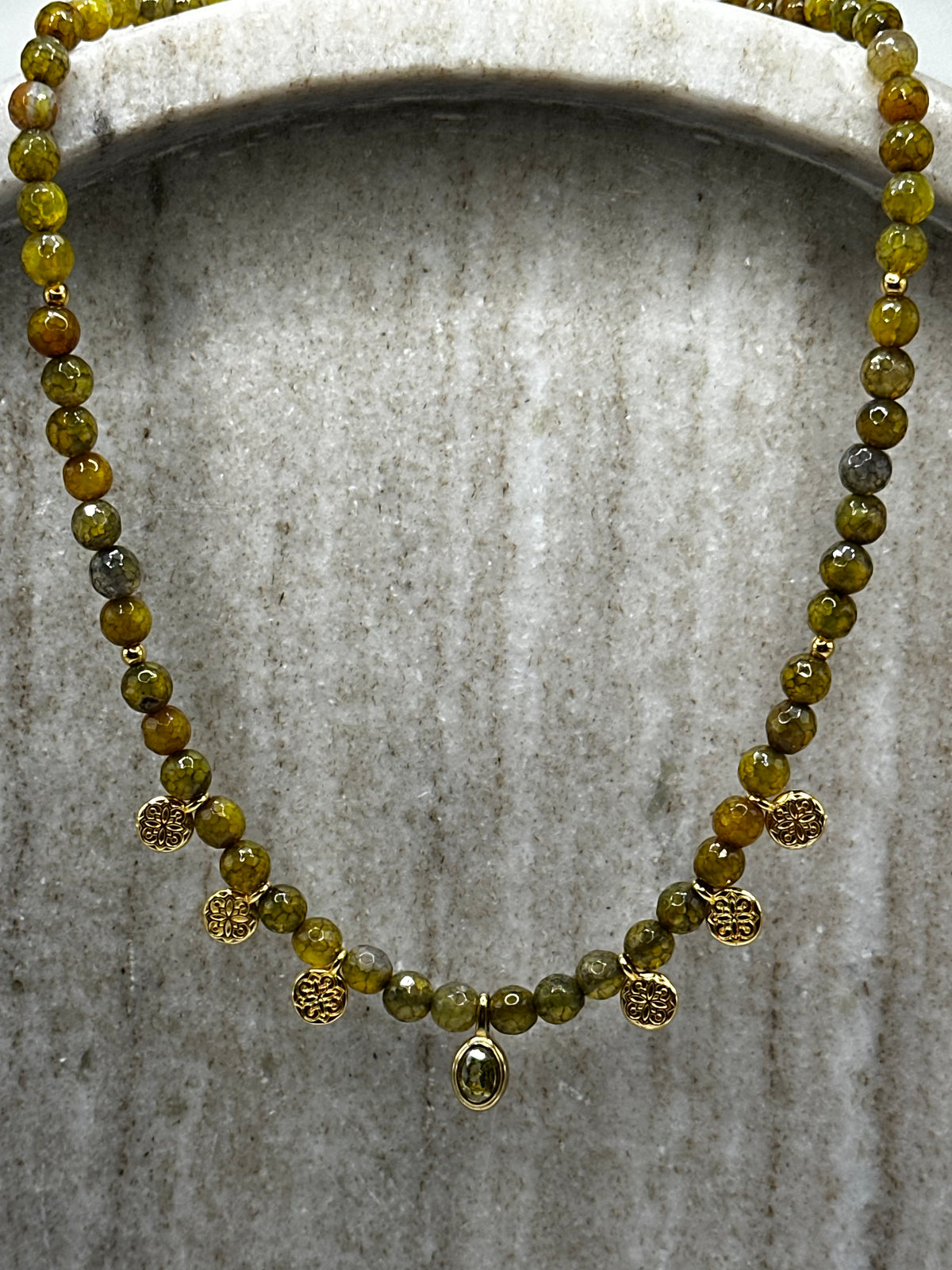 Oil Green Necklace