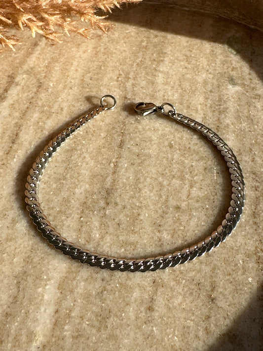 Braids Silver Bracelet