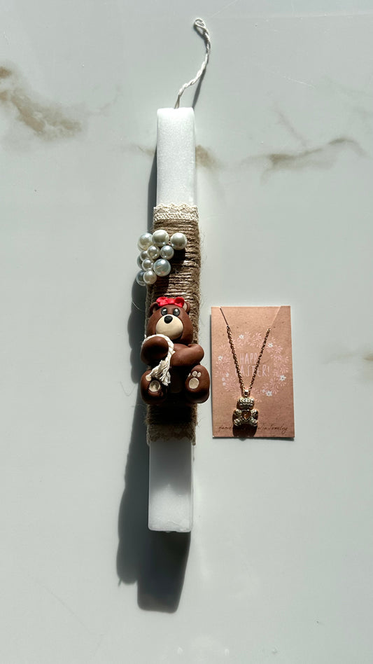 Tendy Bear Candle Gift