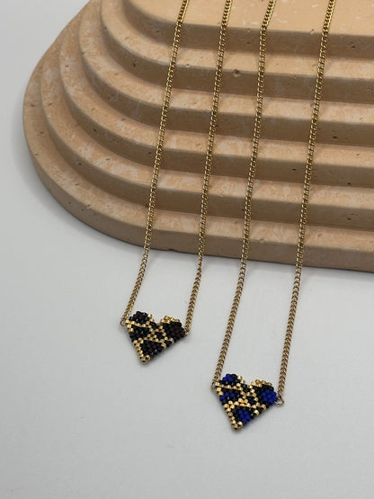 Miyuki Animal Print Heart