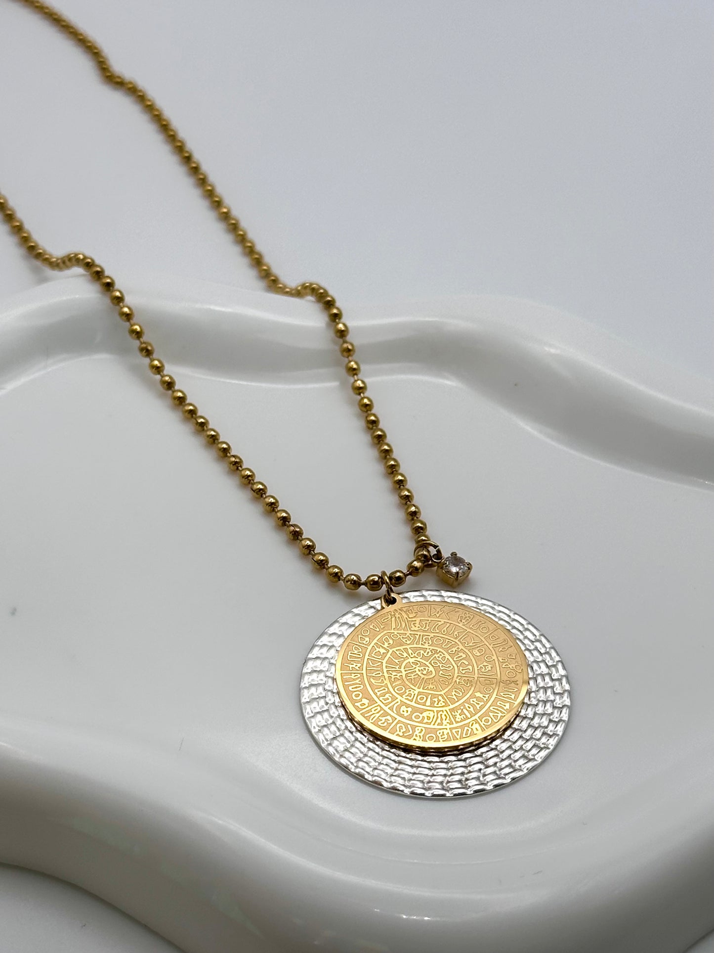 Radiant Disc Necklace