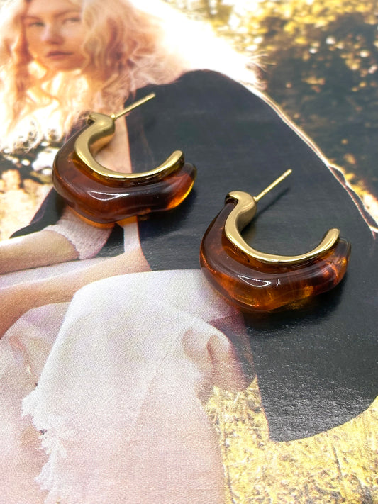 Golden Eclipse Earrings